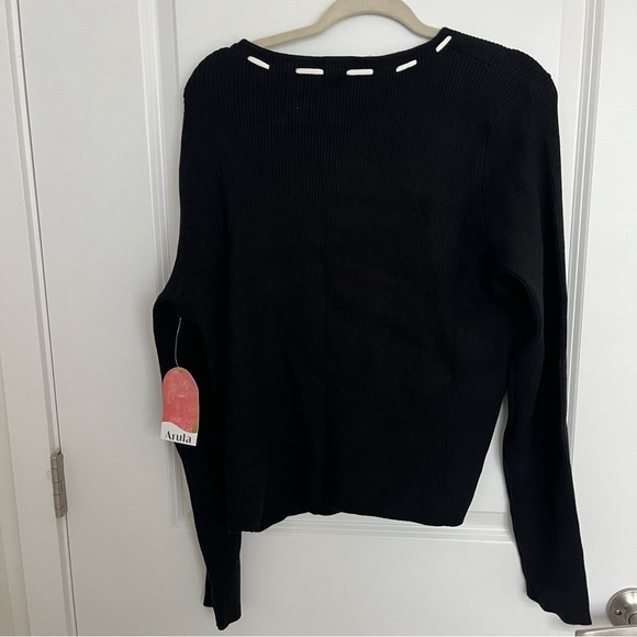 NEW Arula Black Ribbon Sweater Plus Size C / 3X NWT - Picture 8 of 8